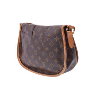 Louis Vuitton Menilmontant Monogram Bag Leather Brown Shoulder